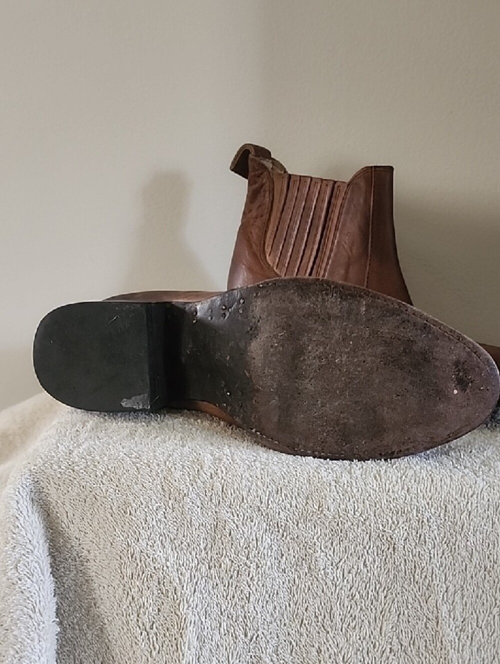 Freebird by Steven Brown Leather Ankle Booties with Elastic Panels - Picture 2 of 3